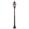 AVONNI BDR-68057-1BSY Kahverengi/Siyah Boyalı Dış Mekan Aydınlatma E27 Aluminyum Döküm Dip Polikarbon Cam 25cm