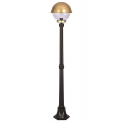 Modi Lighting BDR-68060-1BSY-OP Sarı/Siyah Boyalı Dış Mekan Aydınlatma E27 Aluminyum Polikarbon Cam 30cm