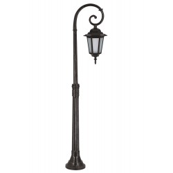 Modi Lighting BDR-68061-1BSY-OP Siyah Boyalı Dış Mekan Aydınlatma E27 Aluminyum Cam 30cm