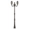 AVONNI BDR-68063-2BSY-M1 Siyah Boyalı Dış Mekan Aydınlatma E27 Aluminyum Döküm Dip Polikarbon Cam 85cm
