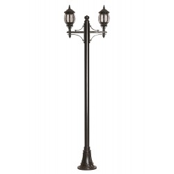 Modi Lighting BDR-68063-2BSY-M2 Siyah Boyalı Dış Mekan Aydınlatma E27 Aluminyum Döküm Dip Polikarbon Cam 90x25cm