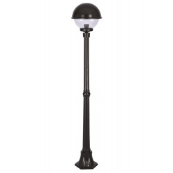 Modi Lighting BDR-68064-1BSY Siyah Boyalı Dış Mekan Aydınlatma E27 Aluminyum Polikarbon Cam 30cm