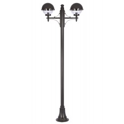 Modi Lighting BDR-68064-2BSY-M1 Siyah Boyalı Dış Mekan Aydınlatma E27 Aluminyum Döküm Dip Polikarbon Cam 80cm