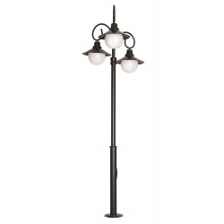 Modi Lighting BDR-68084-3BSY Siyah Boyalı Dış Mekan Aydınlatma E27 Aluminyum Döküm Dip Polikarbon/Polietilen 95cm