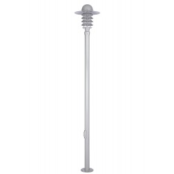 Modi Lighting BDR-68085-BBY-M1 Beyaz Boyalı Dış Mekan Aydınlatma E27 Aluminyum Döküm Dip Akrilik Cam 40cm