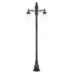 Modi Lighting BDR-68086-2BSY-M2-OP Siyah Boyalı Dış Mekan Aydınlatma E27 Aluminyum Döküm Dip Akrilik Cam 85x25cm