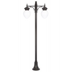 Modi Lighting BDR-68086-2BSY-M3-OP Siyah Boyalı Dış Mekan Aydınlatma E27 Aluminyum Döküm Dip Akrilik Cam 85x25cm