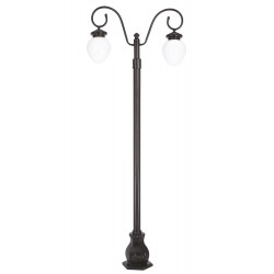 Modi Lighting BDR-68086-2BSY-M4-OP Siyah Boyalı Dış Mekan Aydınlatma E27 Aluminyum Döküm Dip Akrilik Cam 105x25cm