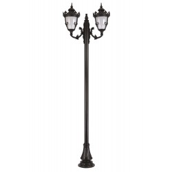 Modi Lighting BDR-68089-2BSY-OP Siyah Boyalı Dış Mekan Aydınlatma E27 Aluminyum Döküm Dip Polikarbon Cam 85cm