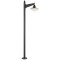 Modi Lighting BDR-68091-1BSY-OP Siyah Boyalı Dış Mekan Aydınlatma E27 Aluminyum Çelik Sac Polikarbon Cam 60cm