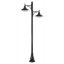 Modi Lighting BDR-68091-2BSY-M3-OP Siyah Boyalı Dış Mekan Aydınlatma E27 Aluminyum ABS Polikarbon Cam 110cm