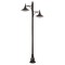 Modi Lighting BDR-68091-2BSY-M3-OP Siyah Boyalı Dış Mekan Aydınlatma E27 Aluminyum ABS Polikarbon Cam 110cm