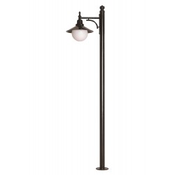 Modi Lighting BDR-68092-1BSY-M2-OP Siyah Boyalı Dış Mekan Aydınlatma E27 Aluminyum ABS Polietilen Cam 60cm