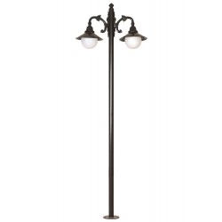Modi Lighting BDR-68092-2BSY-M2-OP Siyah Boyalı Dış Mekan Aydınlatma E27 Aluminyum Polietilen Cam 85cm
