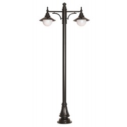 Modi Lighting BDR-68092-2BSY-M3-OP Siyah Boyalı Dış Mekan Aydınlatma E27 Aluminyum Döküm Dip Polietilen Cam 90cm