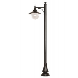 Modi Lighting BDR-68093-1BSY-M1 Siyah Boyalı Dış Mekan Aydınlatma E27 Aluminyum ABS Akrilik Cam 60cm