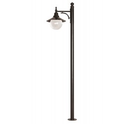 Modi Lighting BDR-68093-1BSY-M2 Siyah Boyalı Dış Mekan Aydınlatma E27 Aluminyum ABS Akrilik Cam 60cm