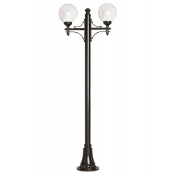 Modi Lighting BDR-68094-2BSY-M1-OP Siyah Boyalı Dış Mekan Aydınlatma E27 Aluminyum Döküm Dip Akrilik Cam 80cm