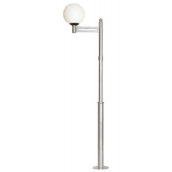 Modi Lighting BDR-68095-1GR-M2-OP Gri Boyalı Dış Mekan Aydınlatma E27 Metal Polietilen Cam 55cm
