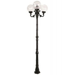 Modi Lighting BDR-68097-3BSY Siyah Boyalı Dış Mekan Aydınlatma E27 Aluminyum ABS Akrilik Cam 70cm