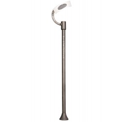 Modi Lighting BDR-68105-GR-LED Gri Boyalı Dış Mekan Aydınlatma G12 Çelik Boru Aluminyum 80cm