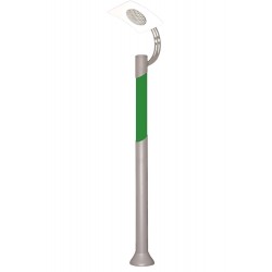 Modi Lighting BDR-68106-YSL-LED Gri/Yeşil Boyalı Dış Mekan Aydınlatma G12 Çelik Boru Aluminyum 70cm