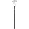 Modi Lighting BDR-68108-SY-LED Gri/Siyah Boyalı Dış Mekan Aydınlatma G12 Çelik Boru Polikarbon 75cm