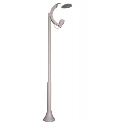 Modi Lighting BDR-68111-1GR-LED Beyaz Boyalı Dış Mekan Aydınlatma LED Çelik Boru Polikarbon 75cm