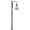 Modi Lighting BDR-68121-1BSY-OP Siyah Boyalı Dış Mekan Aydınlatma E27 Çelik Boru Polikarbon Cam 70cm