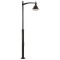 Modi Lighting BDR-68124-1BSY-M2-OP Siyah Boyalı Dış Mekan Aydınlatma E27 Çelik Boru Aluminyum Polikarbon Cam 80cm