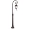Modi Lighting BDR-68177-1BSY Siyah Boyalı Dış Mekan Aydınlatma E27 Çelik Boru ABS Polikarbon Cam 25x16cm