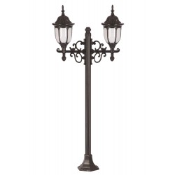 Modi Lighting BDR-68177-2BSY-M2 Siyah Boyalı Dış Mekan Aydınlatma E27 Çelik Boru ABS Polikarbon Cam 50x16cm