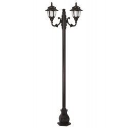 Modi Lighting BDR-68180-2BSY-M1 Siyah Boyalı Dış Mekan Aydınlatma E27 Çelik Boru ABS Polikarbon Cam 80x25cm