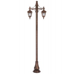 Modi Lighting BDR-68181-2BKR Kahverengi Boyalı Dış Mekan Aydınlatma E27 Çelik Boru ABS Polikarbon Cam 80x20cm