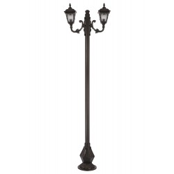 Modi Lighting BDR-68181-2BSY Siyah Boyalı Dış Mekan Aydınlatma E27 Çelik Boru ABS Polikarbon Cam 80x20cm