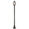 Modi Lighting BDR-68182-1BSY Siyah Boyalı Dış Mekan Aydınlatma E27 Aluminyum Çelik Boru Akrilik Cam 30cm