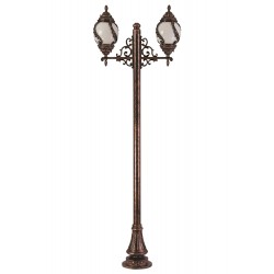 Modi Lighting BDR-68182-2BKR-M1 Kahverengi Boyalı Dış Mekan Aydınlatma E27 Aluminyum Çelik Boru Akrilik Cam 85x30cm