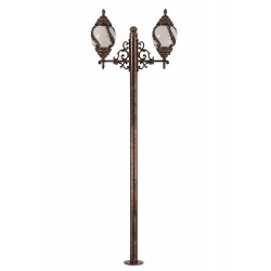 Modi Lighting BDR-68182-BKR-M2 Kahverengi Boyalı Dış Mekan Aydınlatma E27 Aluminyum Çelik Boru Akrilik Cam 85x30cm