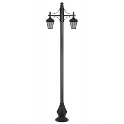 Modi Lighting BDR-68183-2BSY Siyah Boyalı Dış Mekan Aydınlatma E27 Çelik Boru ABS Polikarbon Cam 80x20cm