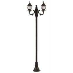 Modi Lighting BDR-68184-2BSY-M1 Siyah Boyalı Dış Mekan Aydınlatma E27 Çelik Boru ABS Akrilik Cam 70x30cm