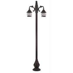 Modi Lighting BDR-68184-2BSY-M2 Siyah Boyalı Dış Mekan Aydınlatma E27 Çelik Boru ABS Akrilik Cam 70x30cm