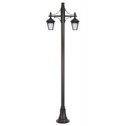 Modi Lighting BDR-68185-2BSY-M1 Siyah Boyalı Dış Mekan Aydınlatma E27 Çelik Boru ABS Polikarbon Cam 80x20cm