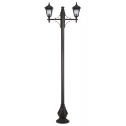 Modi Lighting BDR-68185-2BSY-M2 Siyah Boyalı Dış Mekan Aydınlatma E27 Çelik Boru ABS Polikarbon Cam 80x20cm