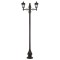 Modi Lighting BDR-68185-2BSY-M2 Siyah Boyalı Dış Mekan Aydınlatma E27 Çelik Boru ABS Polikarbon Cam 80x20cm