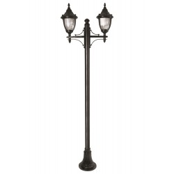 Modi Lighting BDR-68186-2BSY-M1 Siyah Boyalı Dış Mekan Aydınlatma E27 Çelik Boru ABS Polikarbon Cam 80x30cm