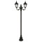 Modi Lighting BDR-68186-2BSY-M2 Siyah Boyalı Dış Mekan Aydınlatma E27 Çelik Boru ABS Polikarbon Cam 80x30cm
