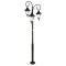 Modi Lighting BDR-68186-3BSY-M3 Siyah Boyalı Dış Mekan Aydınlatma E27 Çelik Boru ABS Polikarbon Cam 85cm