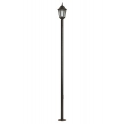 Modi Lighting BDR-68188-1BSY Siyah Boyalı Dış Mekan Aydınlatma E27 Çelik Boru ABS Polikarbon Cam 23cm