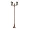 Modi Lighting BDR-68188-2BKR Kahverengi Boyalı Dış Mekan Aydınlatma E27 Çelik Boru ABS Polikarbon Cam 80x23cm