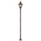 Modi Lighting BDR-68190-1BKR Kahverengi Boyalı Dış Mekan Aydınlatma E27 Çelik Boru ABS Polikarbon Cam 24cm
